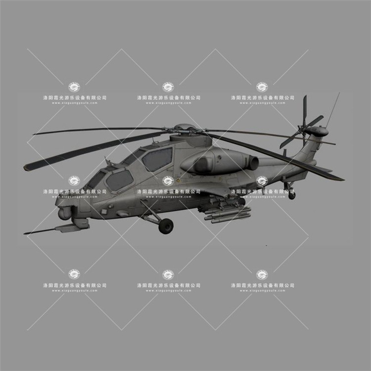 闽侯武装直升机3D模型